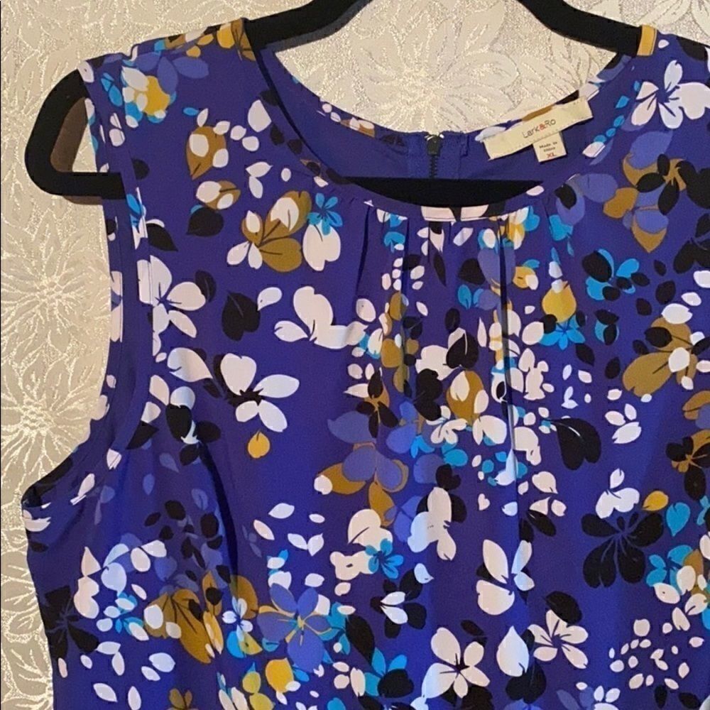 Lark & Ro lined fit and flair floral dress